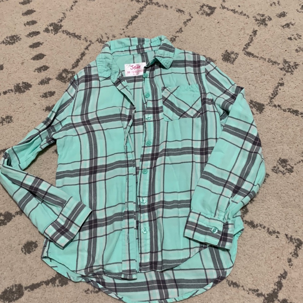 Girls Justice flannel shirt
